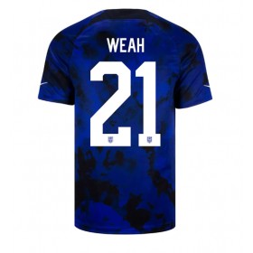 Camisetas Estados Unidos Timothy Weah 21 Segunda Copa Mundial 2022 - Hombre
